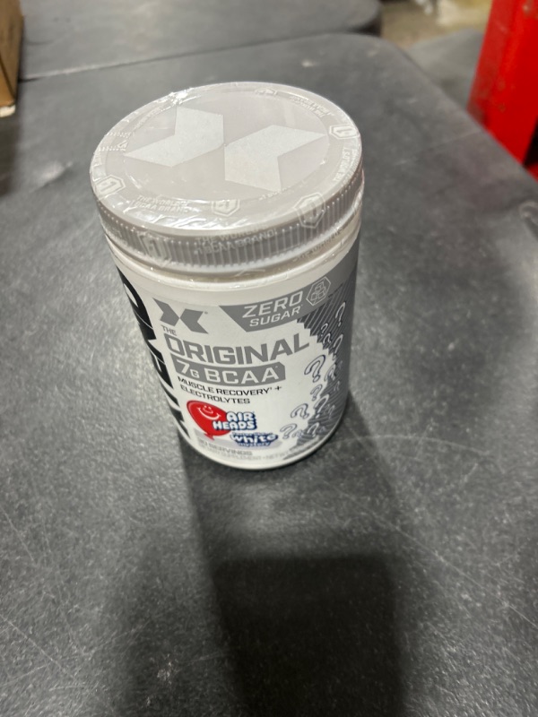 Photo 2 of XTEND Original BCAA Powder Airheads White Mystery | ZERO CARB, ZERO SUGAR - Post Workout Muscle Recovery Drink with Amino Acids - 7g BCAAs for Men & Women | 30 Servings -- EXP JAN 2025