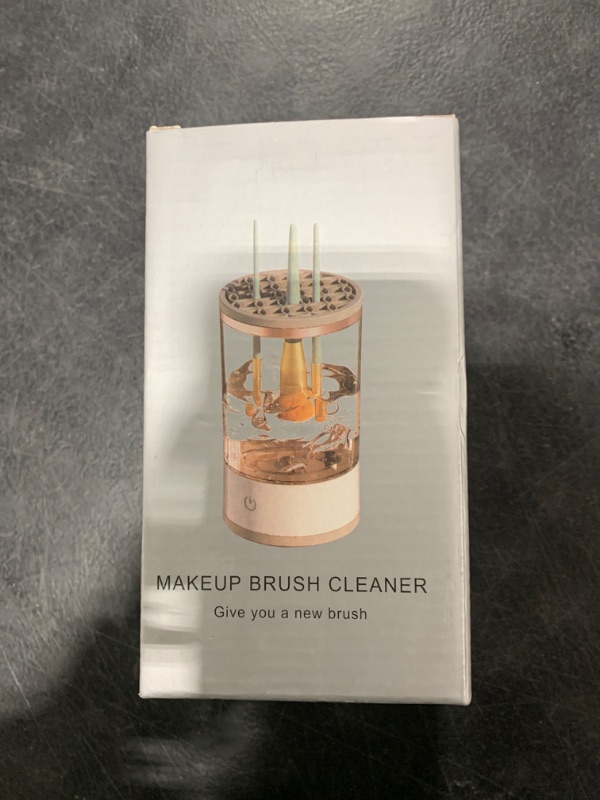 Photo 2 of Makeup Brush Cleaner,2024 Upgrade Rechargeble Electric Cosmetic Brush Cleaner,Automatic Spinning for Deep Cleaning with Brush Clean Mat,Fit for Beauty Makeup Brush Set,Eyeshadow,Blush Brush