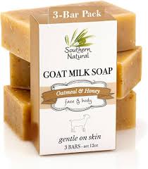 Photo 1 of Poleview Natural Goat Milk Soap - Scent Lingers for 2+ Hours. Fragrance-Free Goats Milk Soap Ideal for Body Cleansing and Skin Moisturizing, Each Bar: 130g, 3-Pack Available