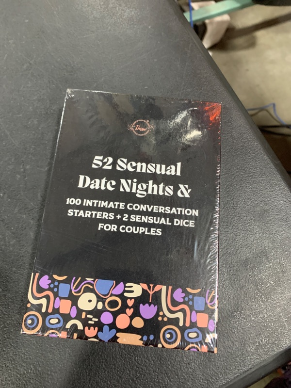 Photo 2 of Dessie 52 Scratch-Off Date Night Ideas with 100 Conversation Starters & Couples Dice - Perfect Bridal Shower, Anniversary, Wedding & Engagement Gifts for Couples, Bride, Boyfriend, Girlfriend