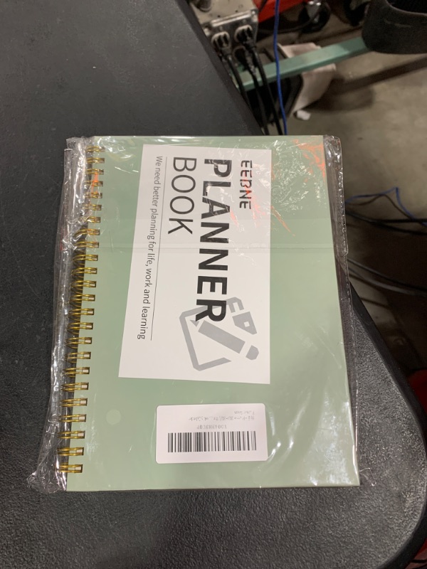 Photo 2 of Planner 2024-2025 Weekly and Monthly, A5 Academic Planner, Custom Dated 12 Months and 60 Weeks Calendar 2025 Planner, Hardcover Spiral Bound School Teacher Student Planner, 8.5" x 6.3"-Green