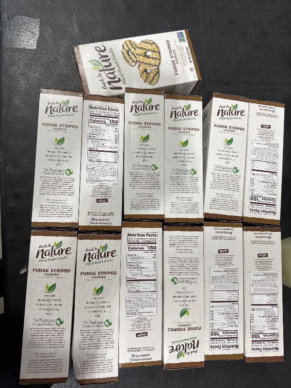 Photo 3 of 13 BOXES EXPIRED NOVEMBER 22, 2024 Back to Nature Fudge Striped Shortbread Cookies - Vegan, Non-GMO, Made with Wheat Flour, Delicious & Quality Snacks, 8.5 Ounce