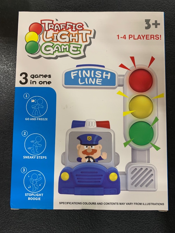 Photo 2 of 3 Games in 1 Traffic Light Toy with Motion Sensor, Kids Toys for 3-5, 6, 7, 8+ Years Old Fun Kids Games with Voice Indication and Music, Indoor Outdoor Toys for Ages 5-7 8-13 Gifts Toys for Girls Boys