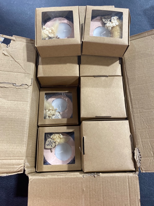 Photo 1 of 12 Pcs Wedding Favor Candle Holders Bridal Shower Favors Candles Rustic Wedding Favors Wedding Souvenirs for Guest Gifts Wedding Party Favors Wedding Decorations
