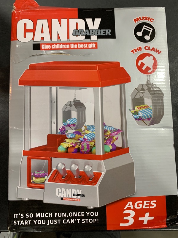 Photo 1 of Claw Machine for Kids Toy Mini Claw Machine Candy Grabber Prize Dispenser Vending Machine Arcade Game Machines for Home Party Christmas Birthday Gifts Cool Girl Toys