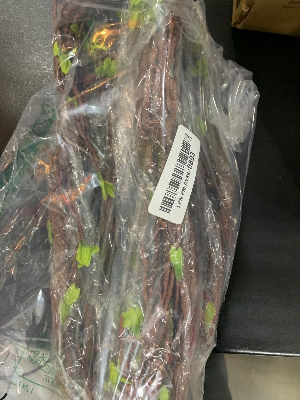 Photo 1 of CONGZHANHH 118in Malleable Artificial Floral Tree Branches Twigs Vines Rattan Cherry Blossom Trunk Ivy Grapevines Wall Fake Hanging Plants Willow Garland for Home Wedding Arch X'Mas Jungle Decoration