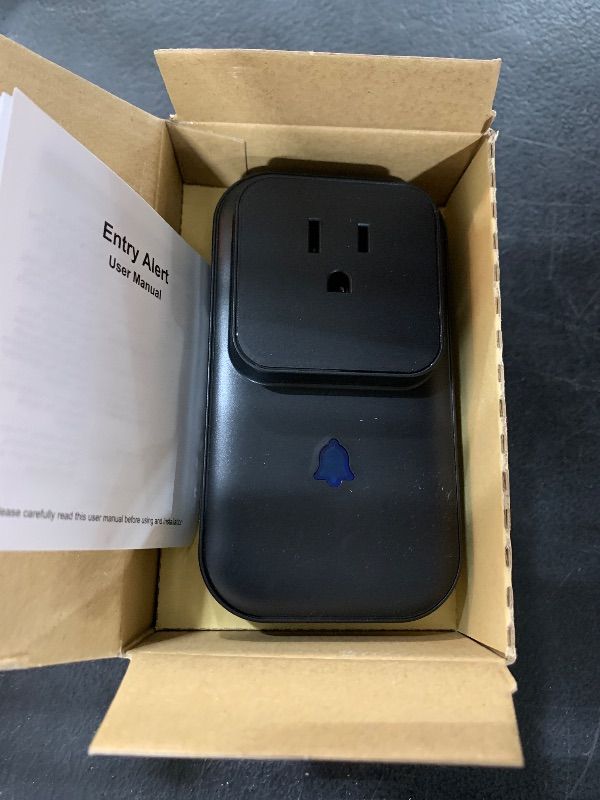 Photo 1 of Wireless Door Chime,Door Sensor Chime with Socket,Door Open Alarm with 600 FT Range 58 Chimes 5 Volume Levels LED Indicators,Door Ringer for Store/Home/Office When Entering