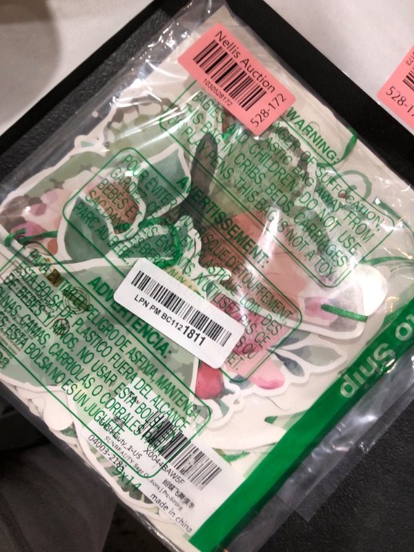 Photo 1 of SUNBEAUTY Sage Green Spring Happy Birthday Banner Green Spring Butterfly Flowers Banner Summer Spring Butterfly Birthday Party Decorations | Pre-Strung