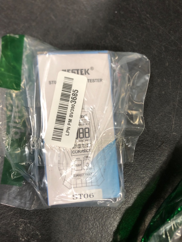 Photo 1 of MESTEK Outlet Tester with GFCI - Electrical Receptacle Tester with LCD Digital Display, Outlet Socket Checker for Standard 3-Wire 120V Electrical Receptacles, Detects Common Wiring Problems