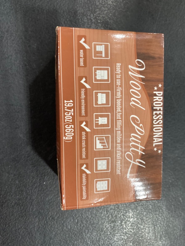 Photo 1 of Tkaimy Wood Filler Putty, Oak Wood Filler, Wood Putty Filler Paintable, Sandable & Stainable, Outdoor Wood Filler Quick Drying, Repair Any Broken Tables, Holes, Dents, Cracks (2 Cans, 9.87 Ounce)