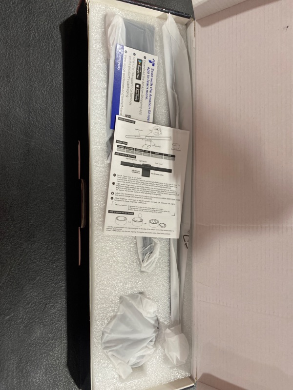 Photo 1 of Quntis Computer Monitor Lamp, Screen Monitor Light Bar for Eye Caring, USB Reading LED Task Lamp with Auto-Dimming, Dimmable Lamp Bar, Touch Control, No Glare Space Saving Home Office Desk Lamps