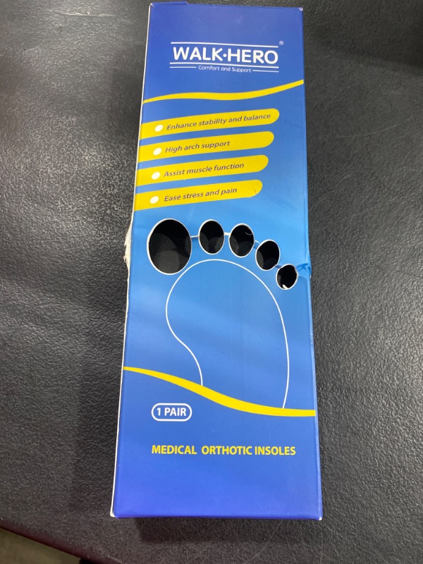 Photo 2 of Walk·hero Comfort and Support Plantar Fasciitis Feet Insoles Arch Supports Orthotics Inserts for Flat Feet High Arch Foot Pain Mens 10 - 10 1/2