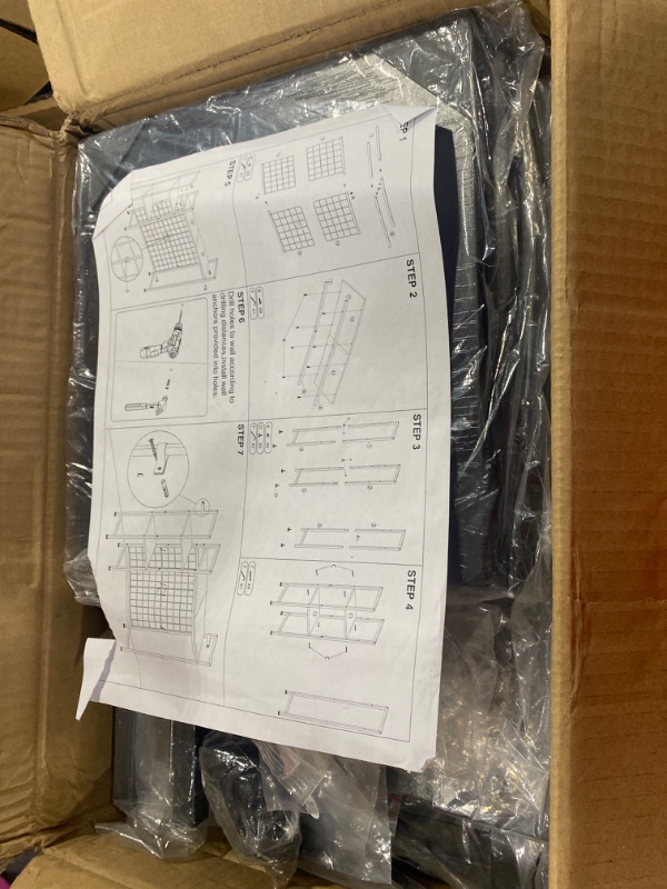 Photo 1 of NOVIMANGO Computer Desktop Bookcase Desktop Organizer Shelf Desk Shelf for Top of Desk Black Desk Hutch Dorm 3-Tier Multipurpose Wood Desk Hutch Bookshelf with Adjustable Shelf for Home Office