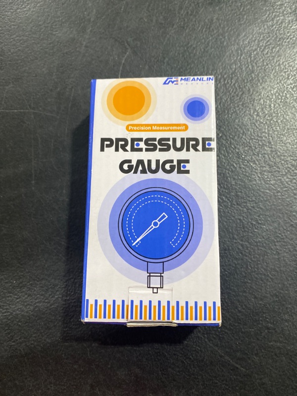 Photo 1 of MEANLIN MEASURE 0-160Psi Stainless Steel Thermal Pressure Gauge 30-250? 1/4" NPT 2.5" FACE DIAL Liquid Filled Pressure Gauge, with 1/4" x 1/2" NPT and 1/4" x 3/8" NPT Hex Bushing, Lower Mount