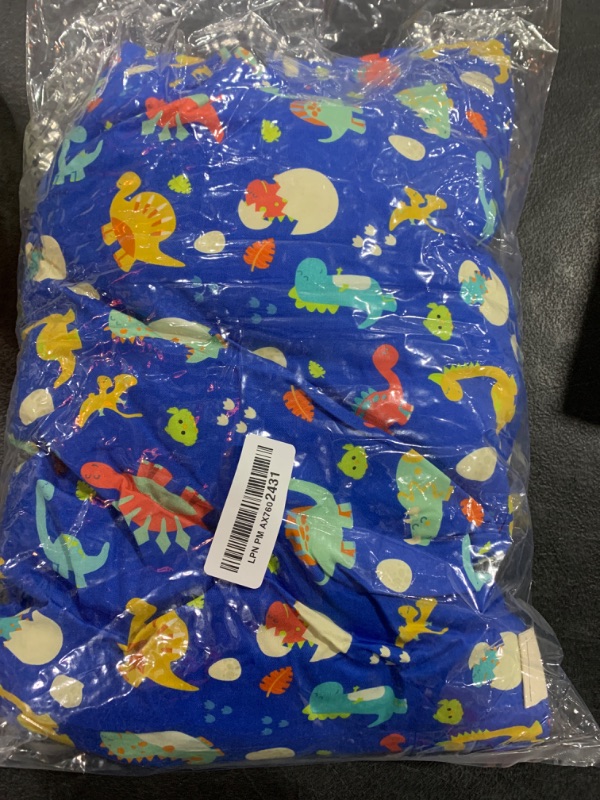 Photo 2 of Toddler Pillow with Pillowcase - 13x18 My Little Dreamy Pillow, Organic Cotton Toddler Pillows for Sleeping, Kids Pillow, Travel Pillows, Mini Pillow, Nursery Pillow, Toddler Bed Pillow (DinoWorld)