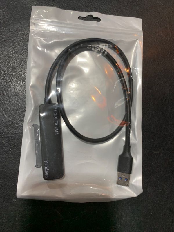 Photo 1 of Findeed SATA Cable-Sata Cable for Hard Drive, Sata Data Cable USB 3.0 Type A to SSD and HDD 5Gbps SATA Adapter Cable for iPad/TV/PC/MacBook