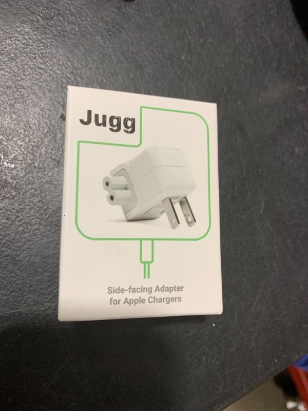 Photo 1 of Side-Facing Adapter Compatible with Apple MacBook Chargers Including: Apple USB-C, MagSafe, MagSafe 2 - Efficient Charging for MacBook, MacBook Pro, MacBook Air.