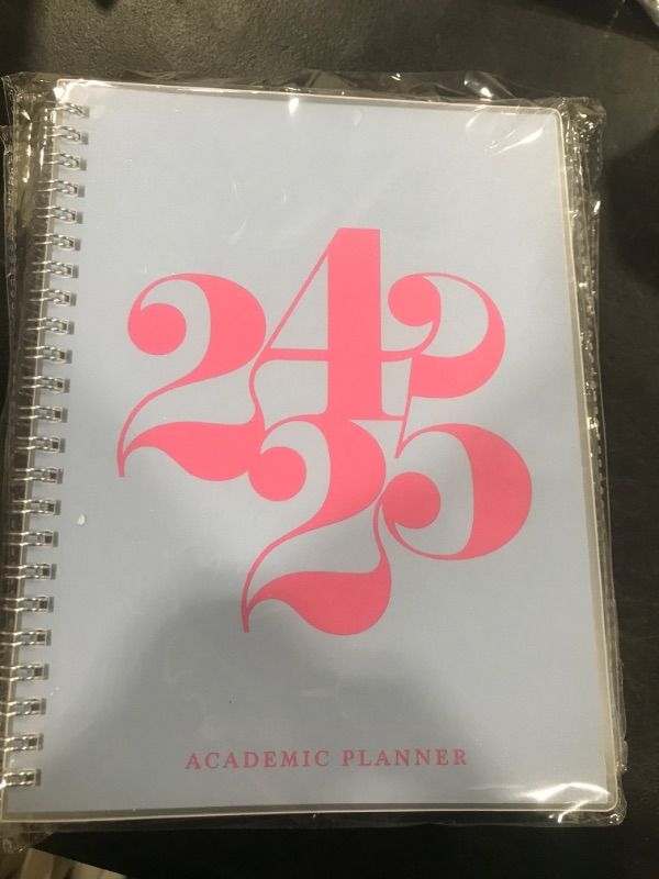 Photo 2 of Riley's Planner 2024-2025 Academic Year, 18-Month Curly Weekly Planner - Playful Weekly & Monthly Agenda Planner, Soft Cover, Notes Pages, Twin-Wire Binding (8 x 6 inch, Light Blue)