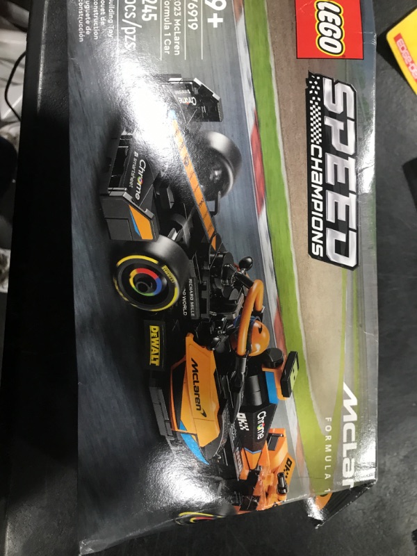 Photo 2 of LEGO Speed Champions 2023 McLaren Formula 1 Race Car Toy for Play and Display, Buildable McLaren Toy Set for Kids, F1 Toy Gift Idea for Boys and Girls Ages 9 and Up who Enjoy Independent Play, 76919