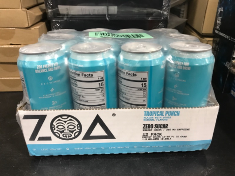 Photo 2 of ZOA Zero Sugar Energy Drinks BB 11.27.24