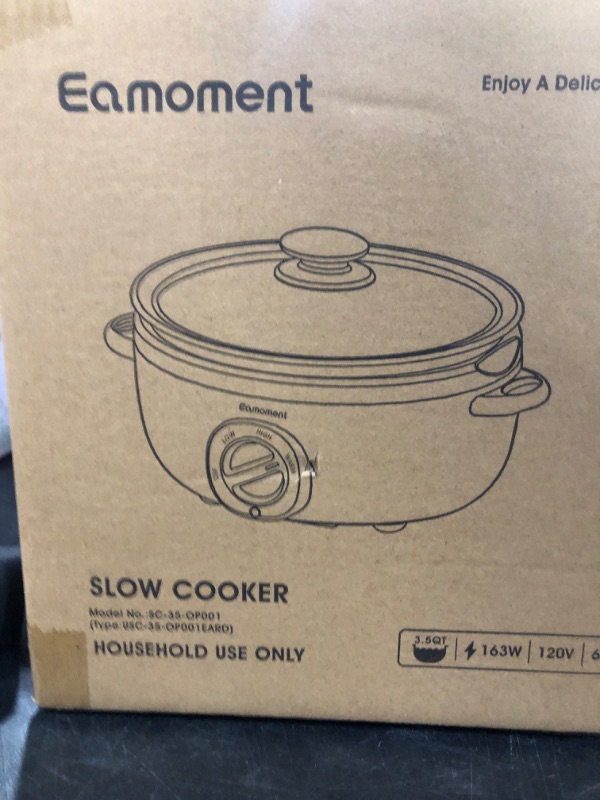 Photo 2 of 3.5 Quart Slow Cooker Red Uniform Heating,Non Stick Pot,Aluminum, Makes Your Food More Delicious.Suitable as a Gift for Wives,Parents,and Friends