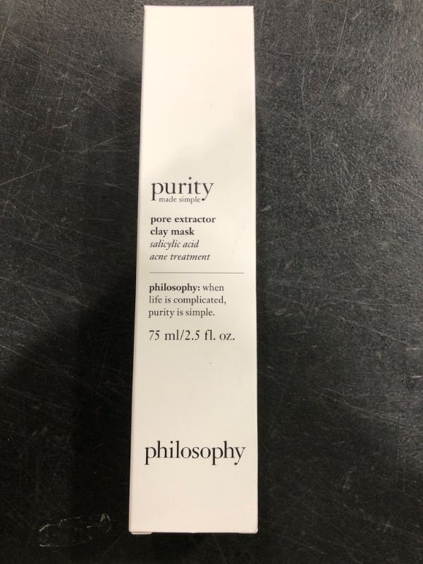 Photo 2 of Philosophy U-SC-4777 2.5 Oz Unisex Purity Made Simple Pore Extractor Exfoliating Clay Mask