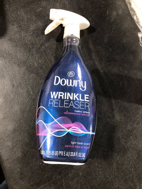 Photo 2 of Downy Wrinkle Releaser Spray | All In One Wrinkle Release Spray, Odor Eliminator, Static Remover | Fabric Refresher & Ironing Aid for Clothes | 33.8 Fl Oz, Light Fresh Scent