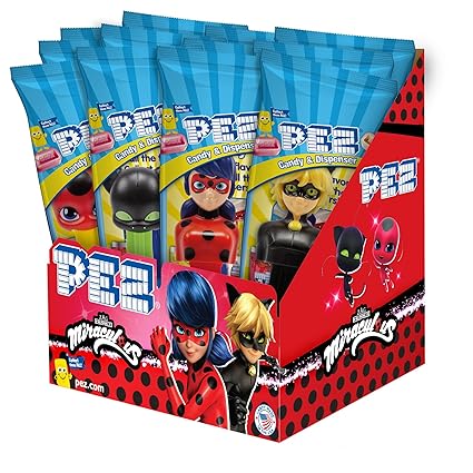 Photo 1 of Miraculous Ladybug PEZ Party Pack (pack of 12 dispenser, each with 2 candies, individually wrapped) // BB 03/26/28