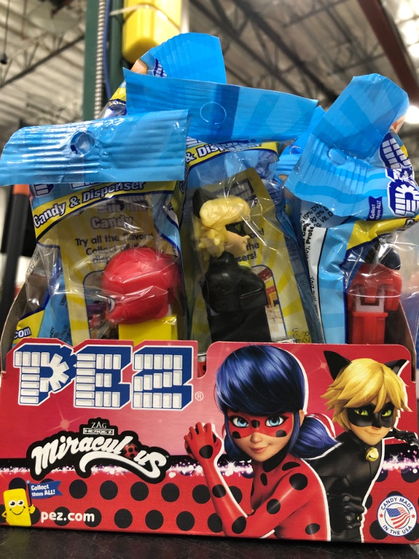 Photo 2 of Miraculous Ladybug PEZ Party Pack (pack of 12 dispenser, each with 2 candies, individually wrapped) // BB 03/26/28