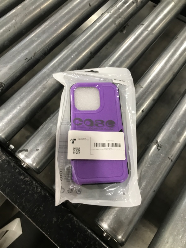 Photo 2 of AUIMSOCO [Military Grade] Compatible with iPhone 15 Pro Case, [15ft. Drop Tested] Protective Case -Purple, Slim & Tough, Pocket-Friendly