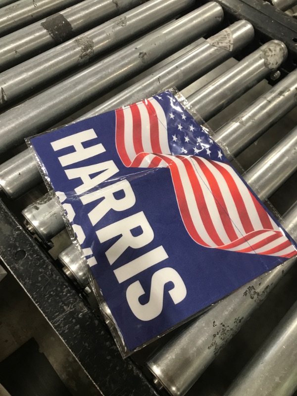 Photo 2 of NASIAN Harris Waltz 2024 Garden Flag Kamala Harris Walz 2024 Garden Flag Flags for Outside 12x18 Double Sided Harris Waltz 2024 Yard Sign Flag Outdoor House Decorations