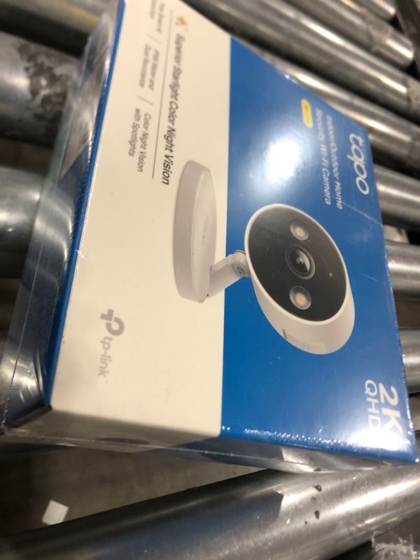 Photo 2 of Tapo TP-Link 2K QHD Security Camera, Indoor/Outdoor, ???? ????? ??????'? ??????, Color Night Vision, Free Person/Pet/Vehicle Detection, Invisible IR Mode, SD Storage, C120