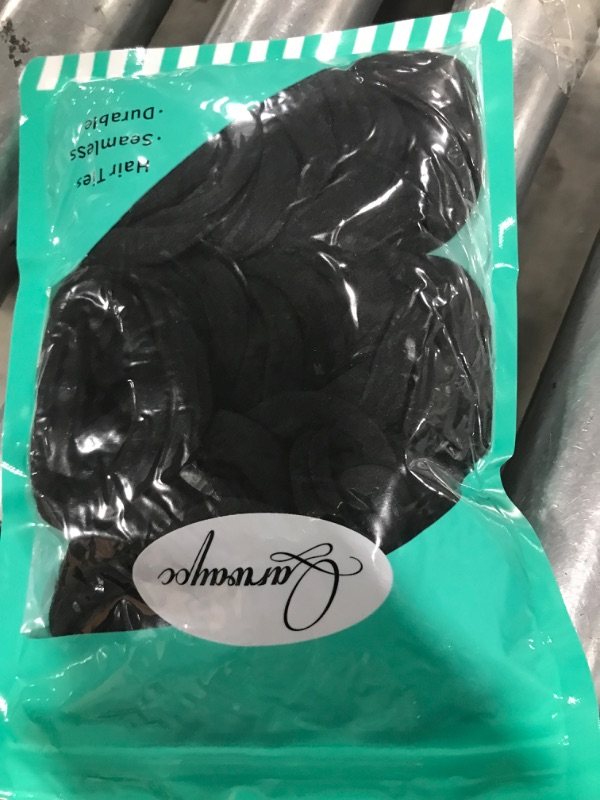 Photo 2 of 50PCS Black Hair Ties for Women