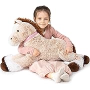 Photo 1 of MaoGoLan Big Horse Plush Stuffed Animal,33 inch Horse Plush Toy, Brown Stuffed Horse, Ridable Stuffed Pony Plush Pillow for Kids
