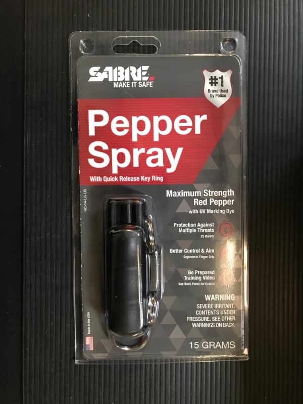 Photo 2 of 3-In-1 Key Case Pepper Spray W/ Quick Release Key Ring (Sabre)