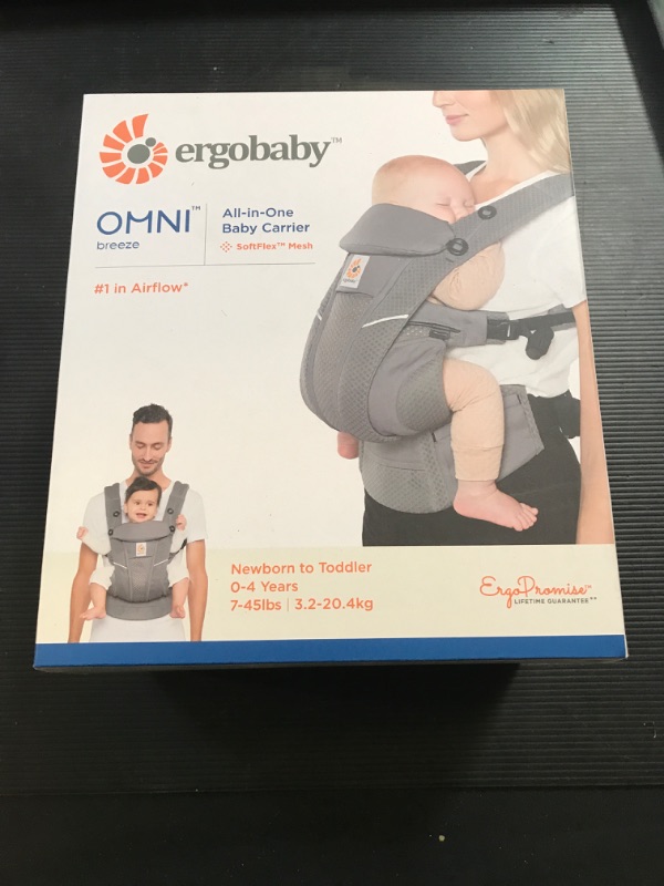 Photo 2 of Ergobaby Omni Breeze Baby Carrier in Graphite Grey