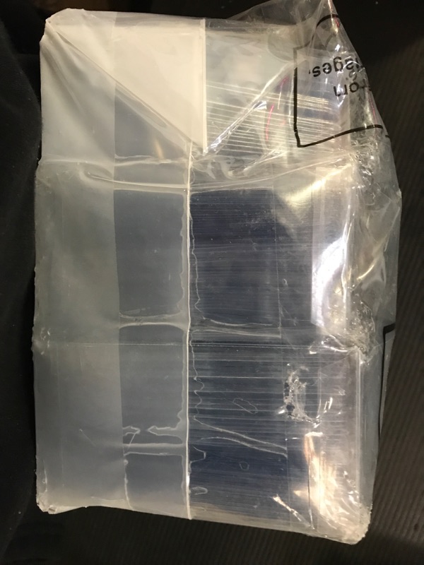 Photo 1 of 150 Pcs ID Card Name Badge Holder Clear Plastic Vertical Name Badge ID Card Holders Transparent PVC Vertical Sleeve Pouch for Office School Card Waterproof (4.33 x 6.38 Inches/ 110 x 162 mm)