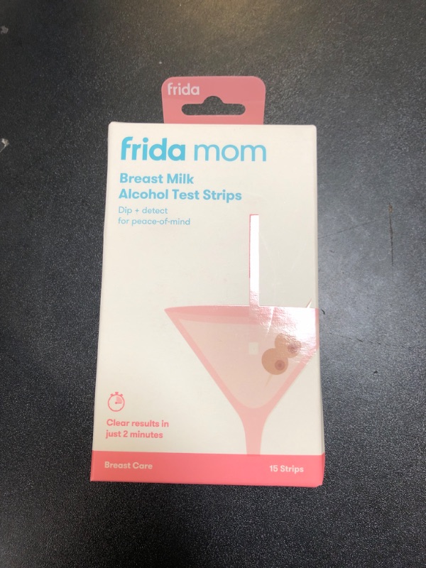 Photo 2 of Frida Mom Alcohol Test Strips for Breastmilk, Detects Alcohol in 2 Mintues for Peace of Mind, 15ct EXO 11/30/24