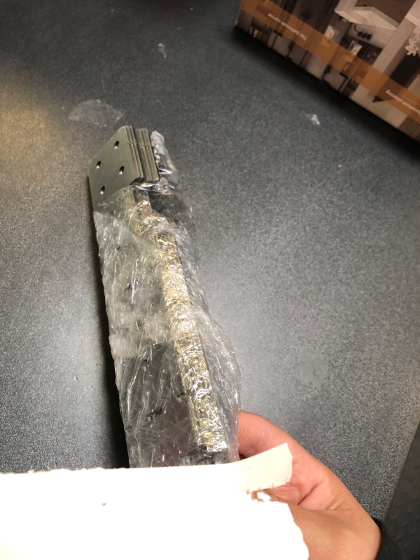 Photo 1 of Galvanneal 18-Gauge Adjustable Stair-Stringer Connector, Interchangeable Concealed Stringer Hanger, Tie Straps Bracket Steel Deck Stair Stringer Connector, Deck Brackets Screw Included - 8 PCS