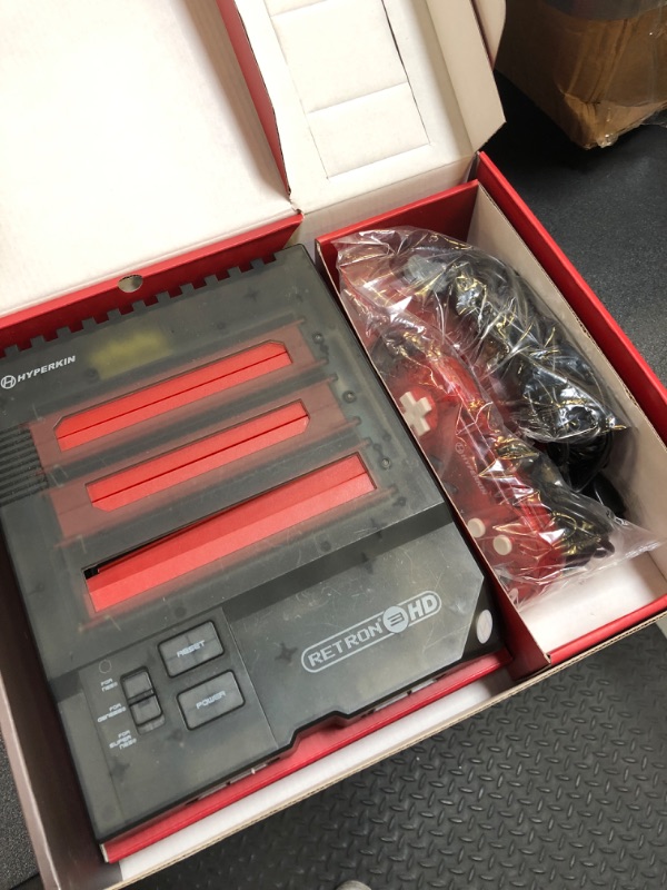 Photo 2 of Hyperkin RetroN 3 HD 3-in-1 Retro Gaming Console for NES, Super Famicom, and Genesis/Mega Drive (Jasper Red) - Super NES