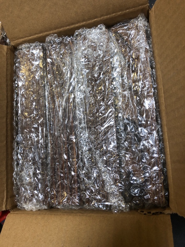 Photo 1 of Fixwal 4 Pack 5x7 Rotating Picture Frame, Solid Wood Frame with Double-sided Real Glass, Photo Frame for Tabletop Display, Rustic Style Carbonized Brown