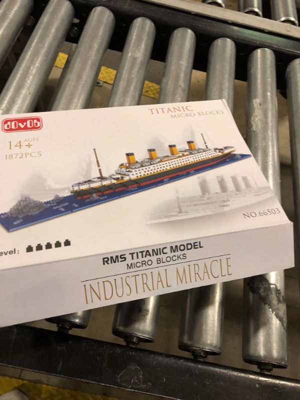 Photo 3 of dOvOb Micro Mini Blocks Titanic Model Building Set with 2 Figure, 1872 Piece Mini Bricks Toy, Gift for Adults and Kids