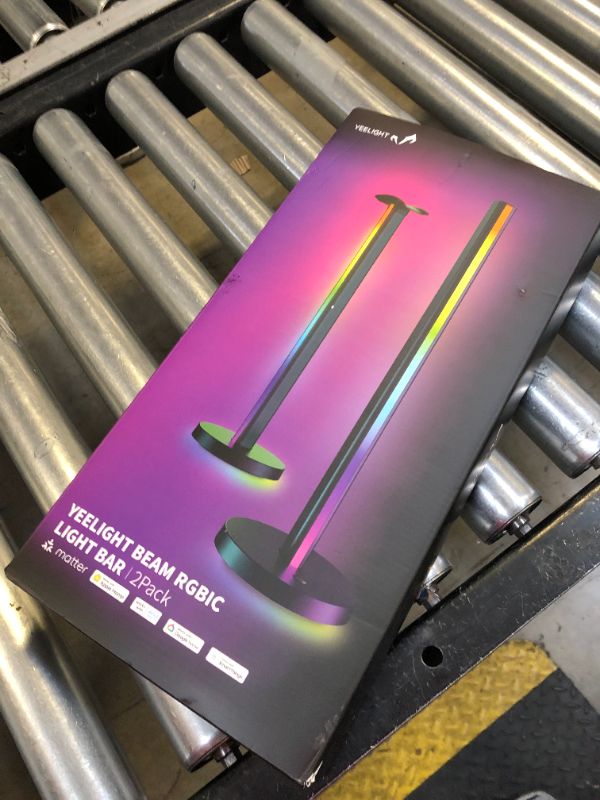 Photo 1 of YEELIGHT RGBIC Light Bar, 16 Million Color Options, Dual Smart Light Bars, 3-Side Lighting w/Music Flow, App Control, Game Sync, 16" Height TV Backlight, Gaming Accessories for Room