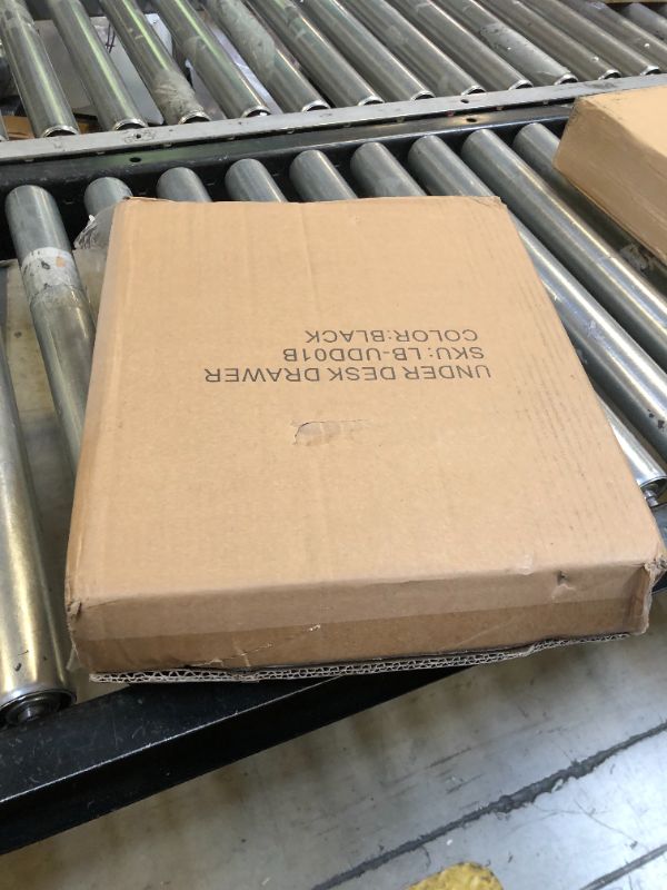 Photo 1 of UNITEDPOWER Under Desk Drawer Storage, Pull-Out Office Hidden Counter Drawer, Metal Sliding Organizer Mount Below Table, Optional Bracket Height, Black