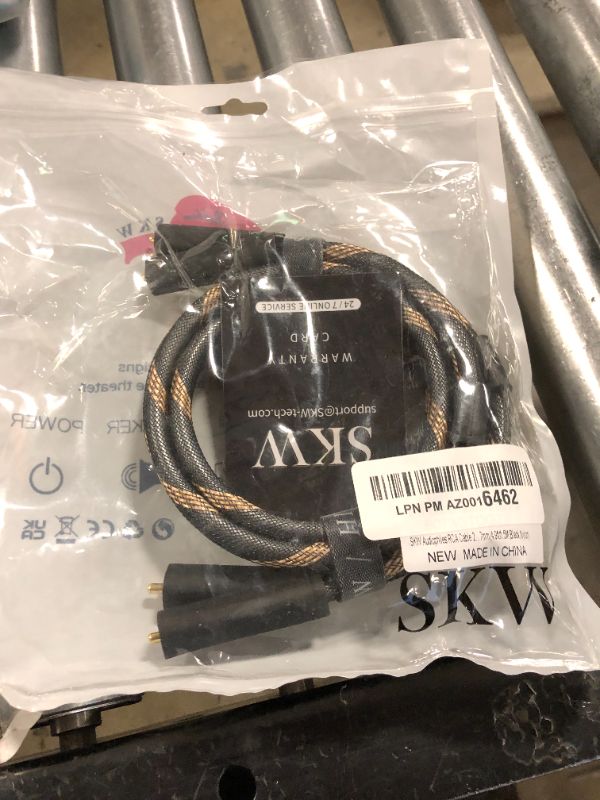 Photo 2 of SKW Audiophiles RCA Cable 2RCA Male to 2RCA Male HiFi System Interconnect Cable with Diameter 7mm(4.9ft/1.5M