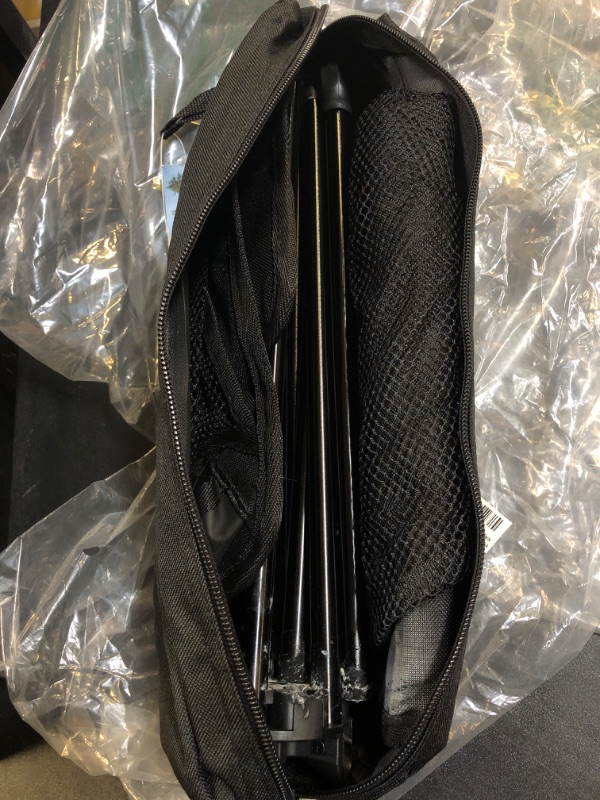 Photo 1 of PORTAL Folding Camping Table, Ultralight Compact Aluminum Mesh Table with Carrying Bag, Small Beach Table Foldable Portable for Sand, Outdoor, Picnic, Camp, Boat, Travel, Black