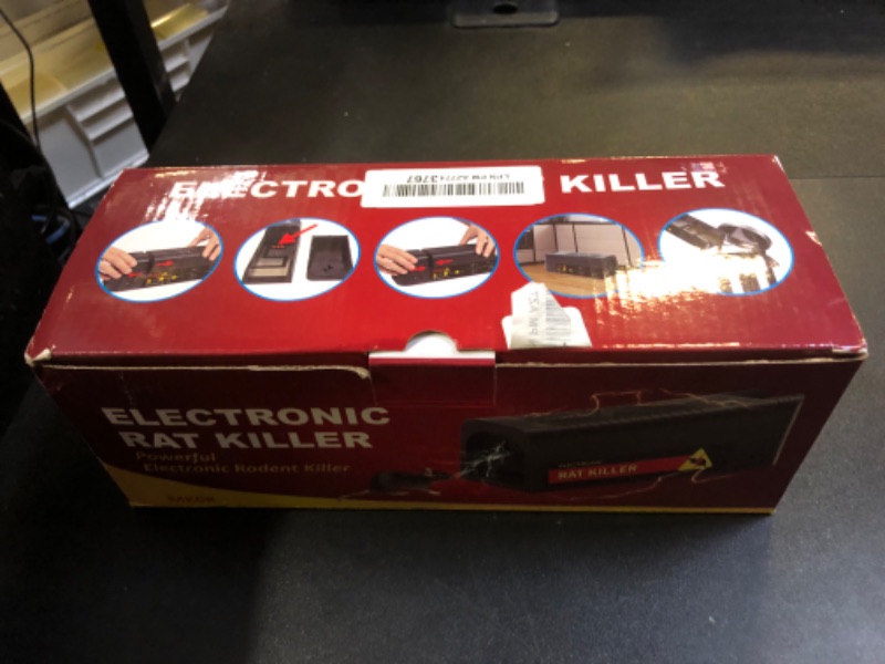 Photo 1 of Upgraded Electric Mouse Trap Zapper,Rechargeable Mice Traps for House Indoor Kill,Electric Rat Traps for Homes Shock to Kill Rodent,Reusable and No Touch Rodent Control for Home Apartment Attic Garage