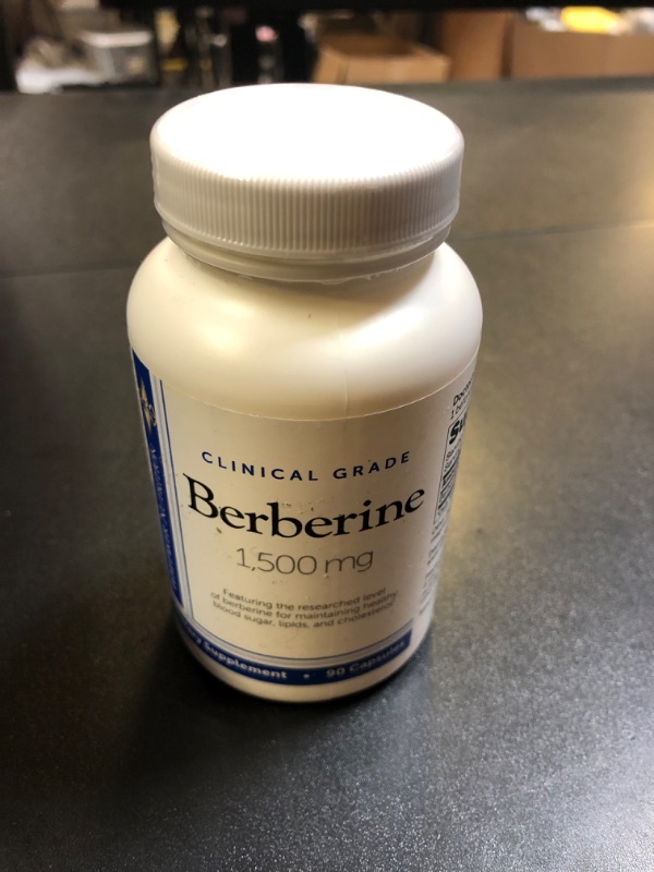 Photo 3 of Clinical Grade Berberine 500 Mg 90 Capsules Whitaker Nutrition (EXP 08/25)