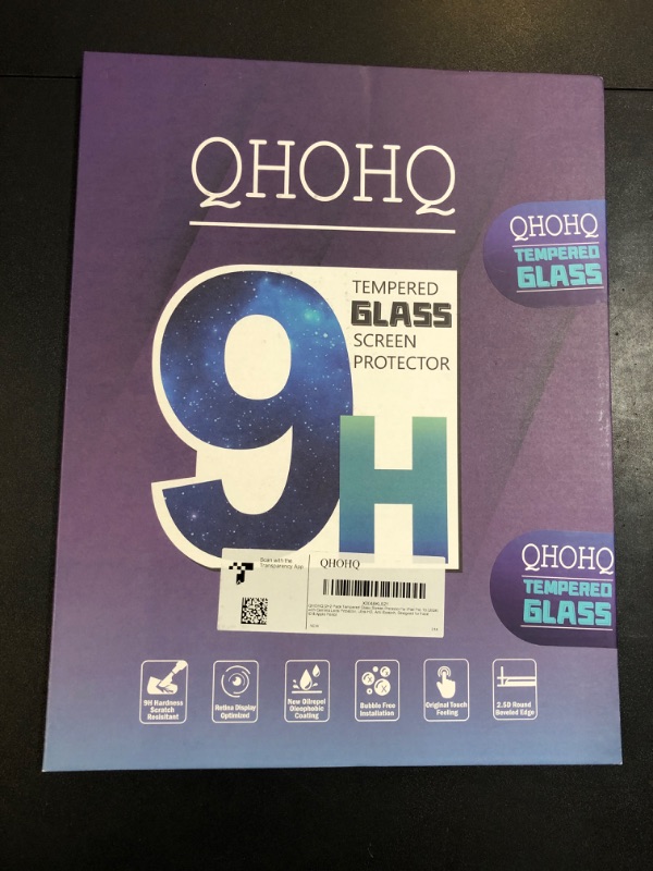 Photo 2 of QHOHQ Screen Protector for iPad Pro 13 Inch M4 (2024) [with Camera Lens Protector], Full Coverage Tempered Glass, [Face ID & Apple Pencil Compatible], with Easy Installation Frame, HD Clear [2+2 Pack]