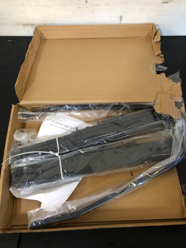 Photo 1 of --- Damaged packaging --- Invictus Universal Vehicle Seat Slider Track Set for Aftermarket Seats (Pack of 1)